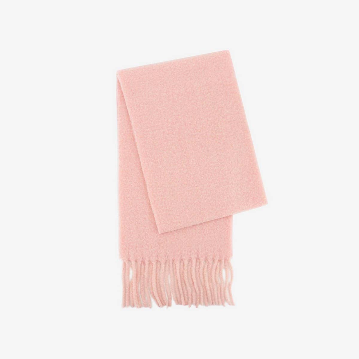 Iceland Blue Wool Scarf ? Long Winter Tassel Wrap