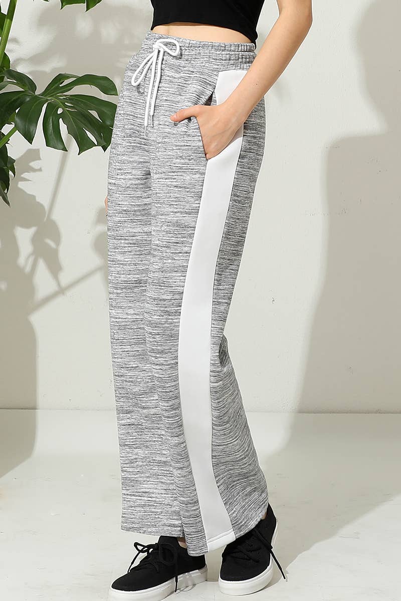 CWBLP398-P_PLUS SIZE HIGH WAISTED WIDE LEG LONG SWEATPANTS