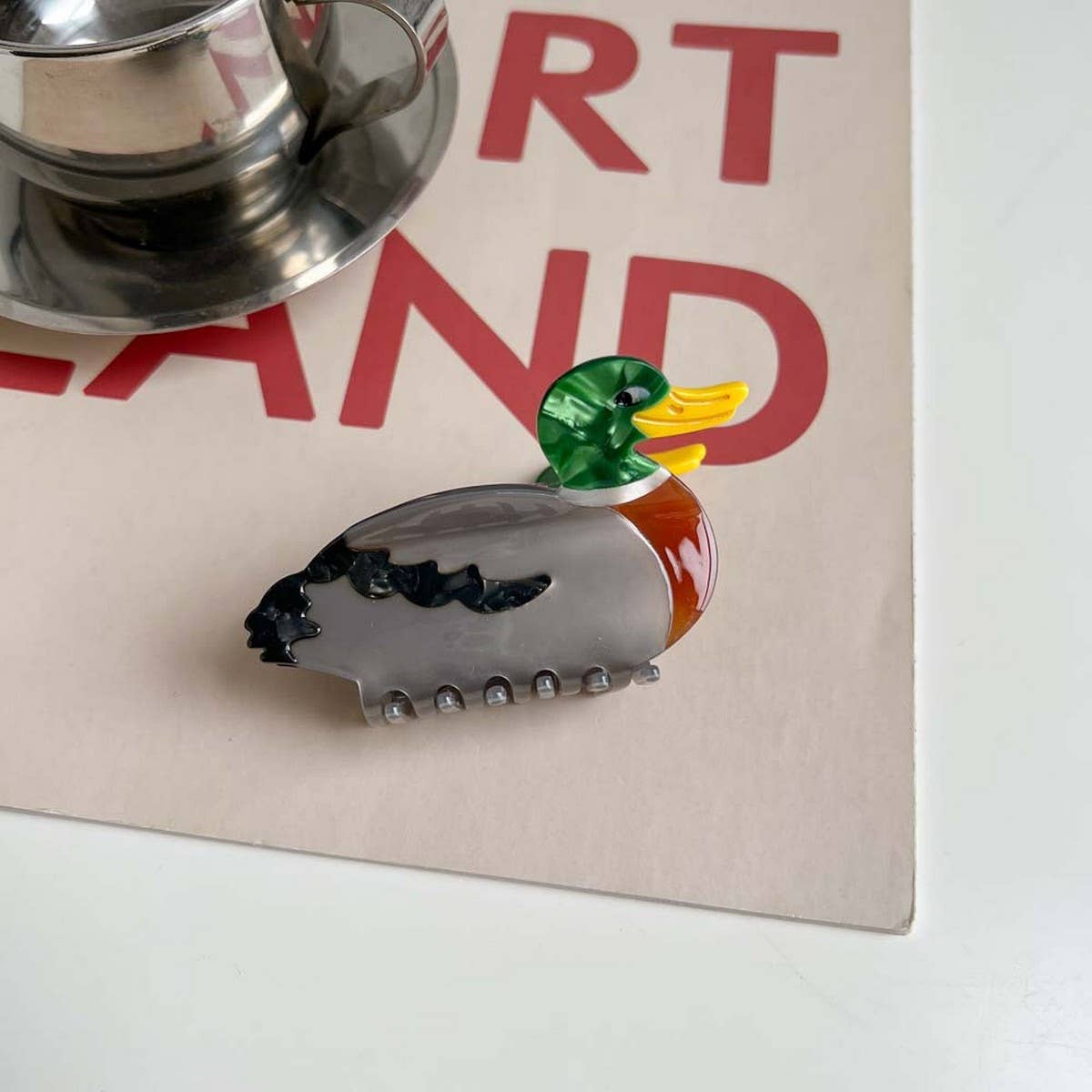 Bird Hair Claw?“Acetate Swan Peacock & Swallow Clip_CWAHA5763