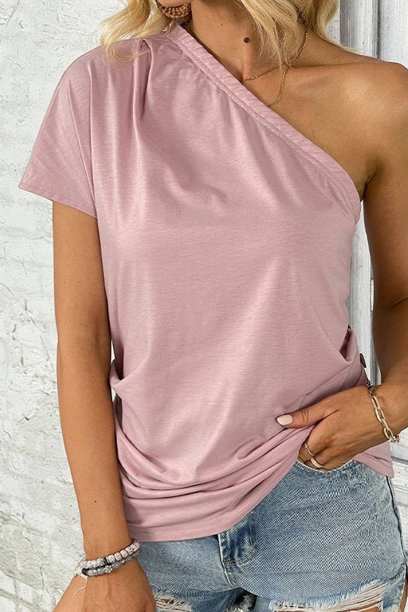 CWTTL1959_SUMMER OFF-SHOULDER CASUAL NEW TOPS
