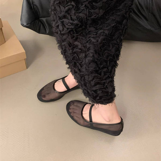 Comfy Mesh Strap Flats for Summer