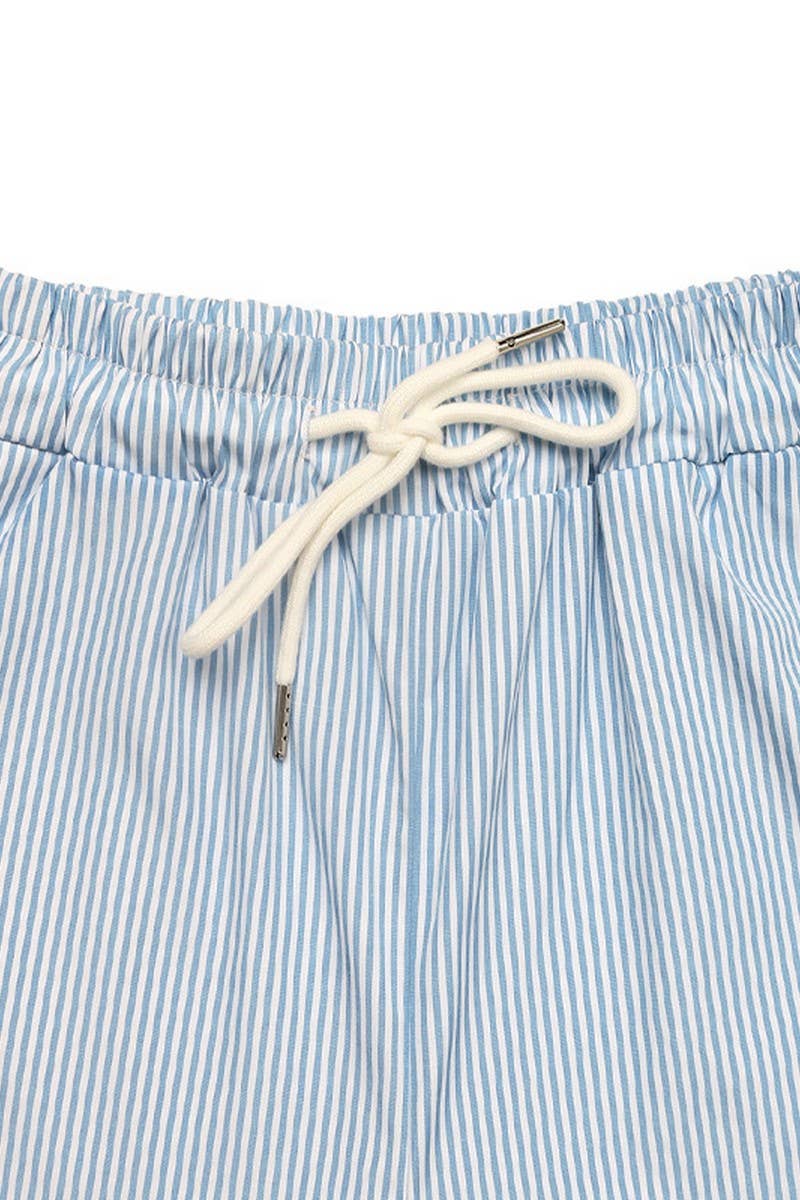 CWBLP1939_CASUAL HIGH-WAIST POCKET STRIPE PANTS