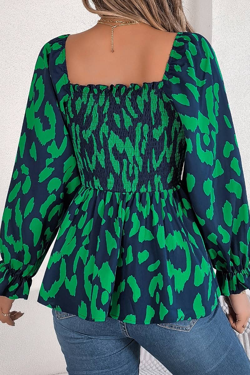 CWTBLL2652_LONG SLEEVE SHIRT WITH SQUARE COLLAR WOODEN EARS