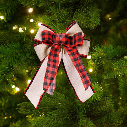 CWMM10216_ST. PATRICKS CHRISTMAS RIBBON BOW TREE TOP DECOR