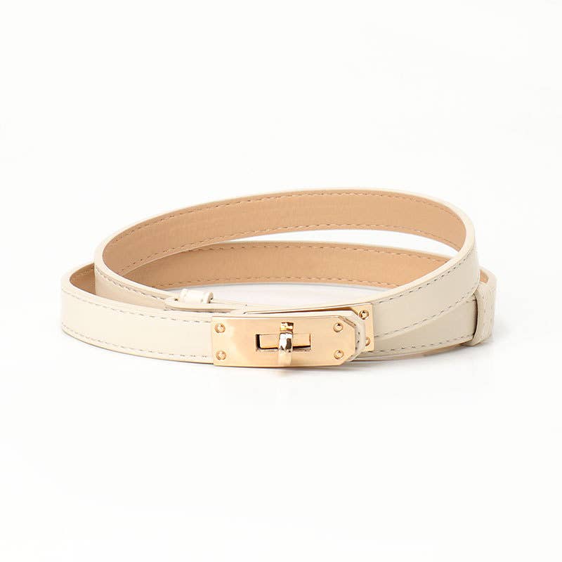 High-end lockable thin waist strap
