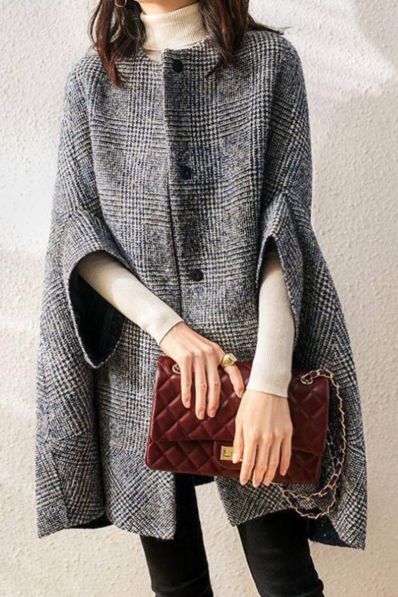 CARDIGAN CREW NECK WITH THREE-QUARTER SLEEVES