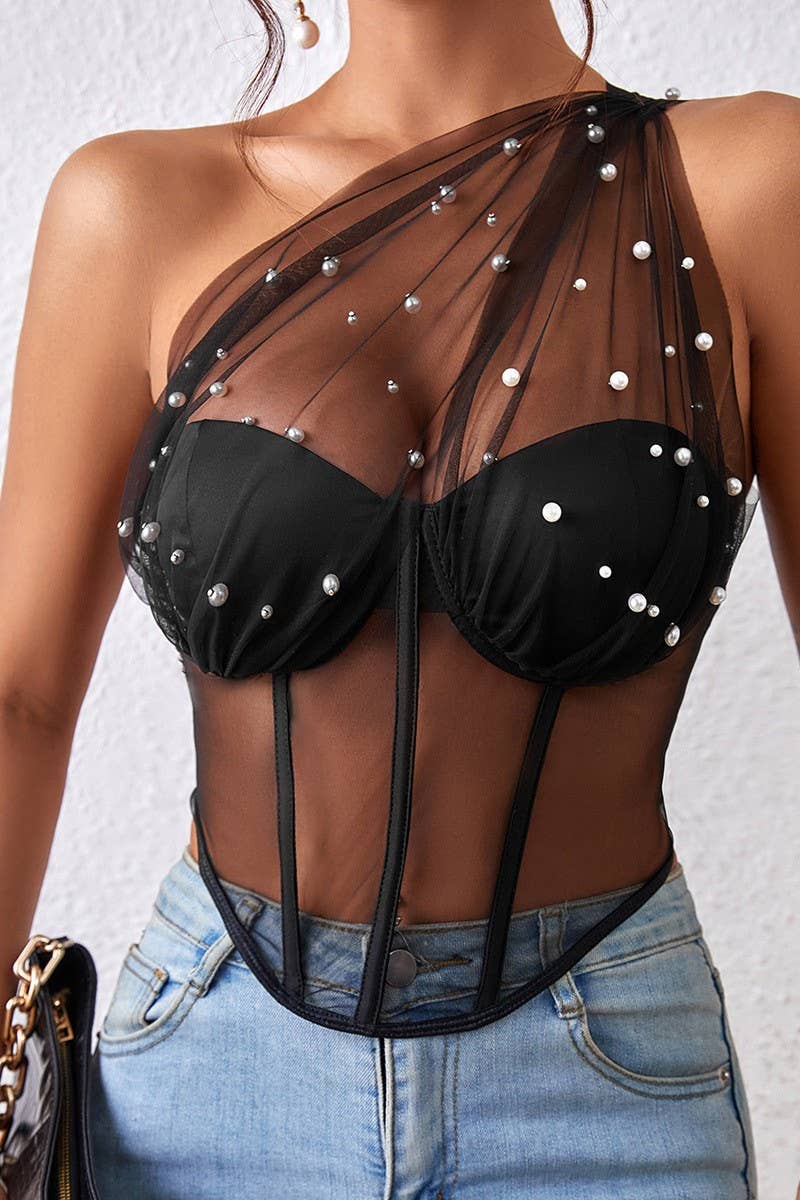 CWTTT0044_SEE-THROUGH MESH UNDERWIRE FISHBONE VEST