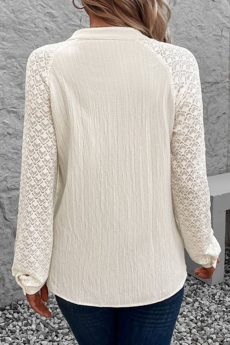 CWTBLL4078_TEXTURED STAND COLLAR BUTTON-UP SHIRT