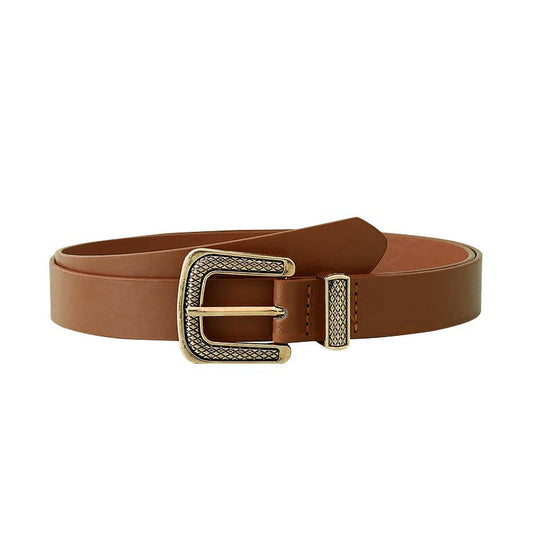 Pin-buckle PU mini chanel-style versatile belt