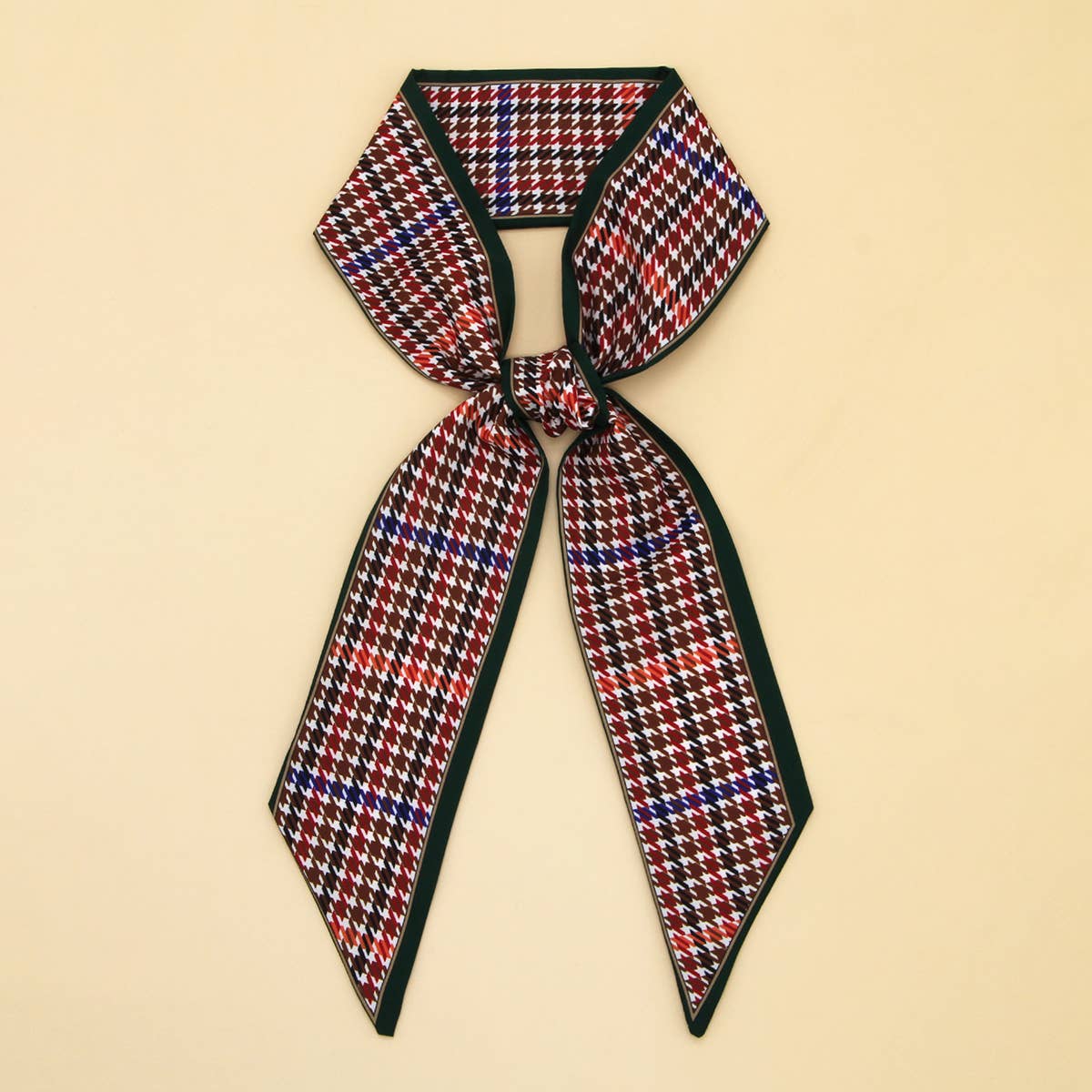 Long Versatile Silk Scarf - Bow Tie Headband