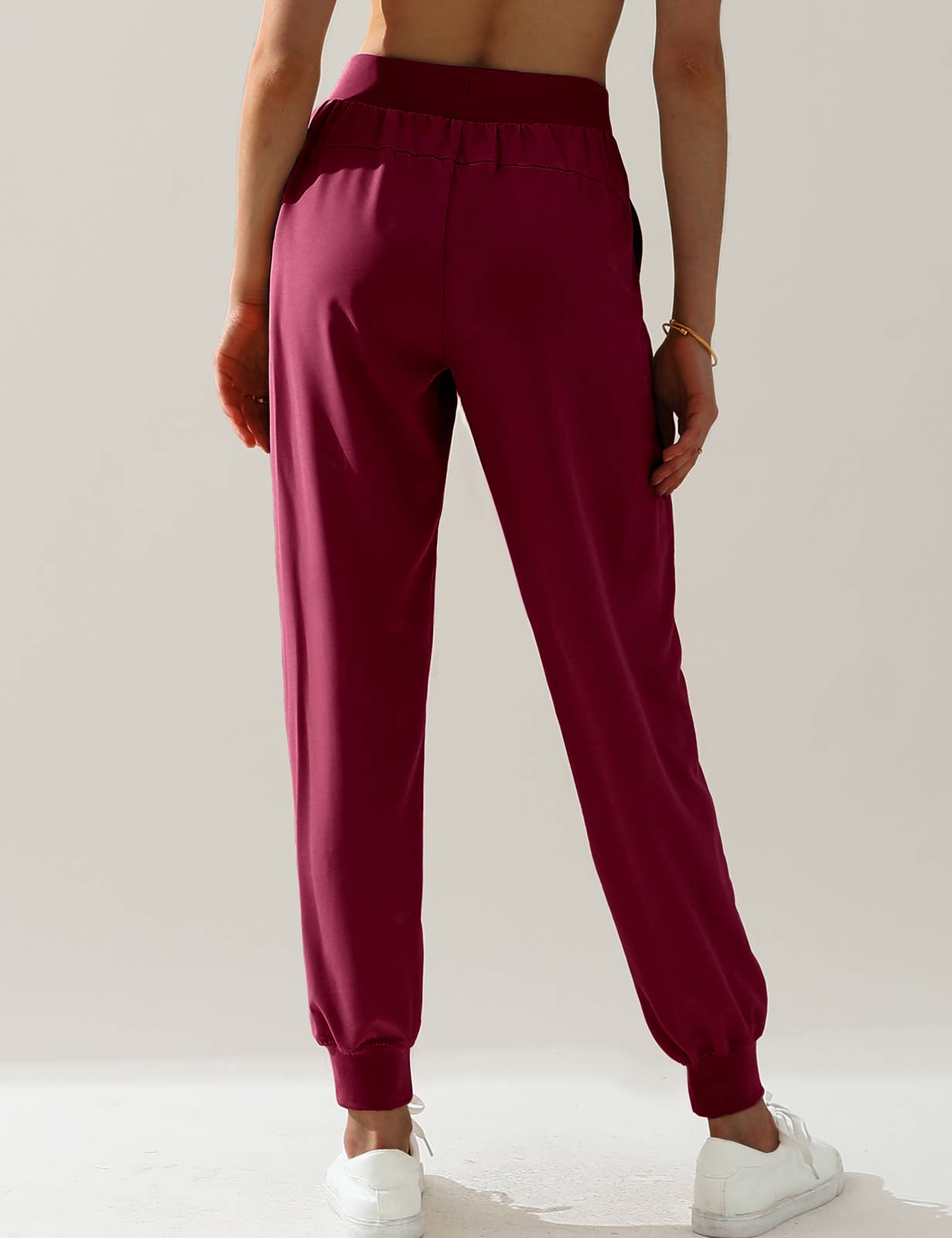 CWBLP423_Elastic Band Waist With Side Pocket Pants