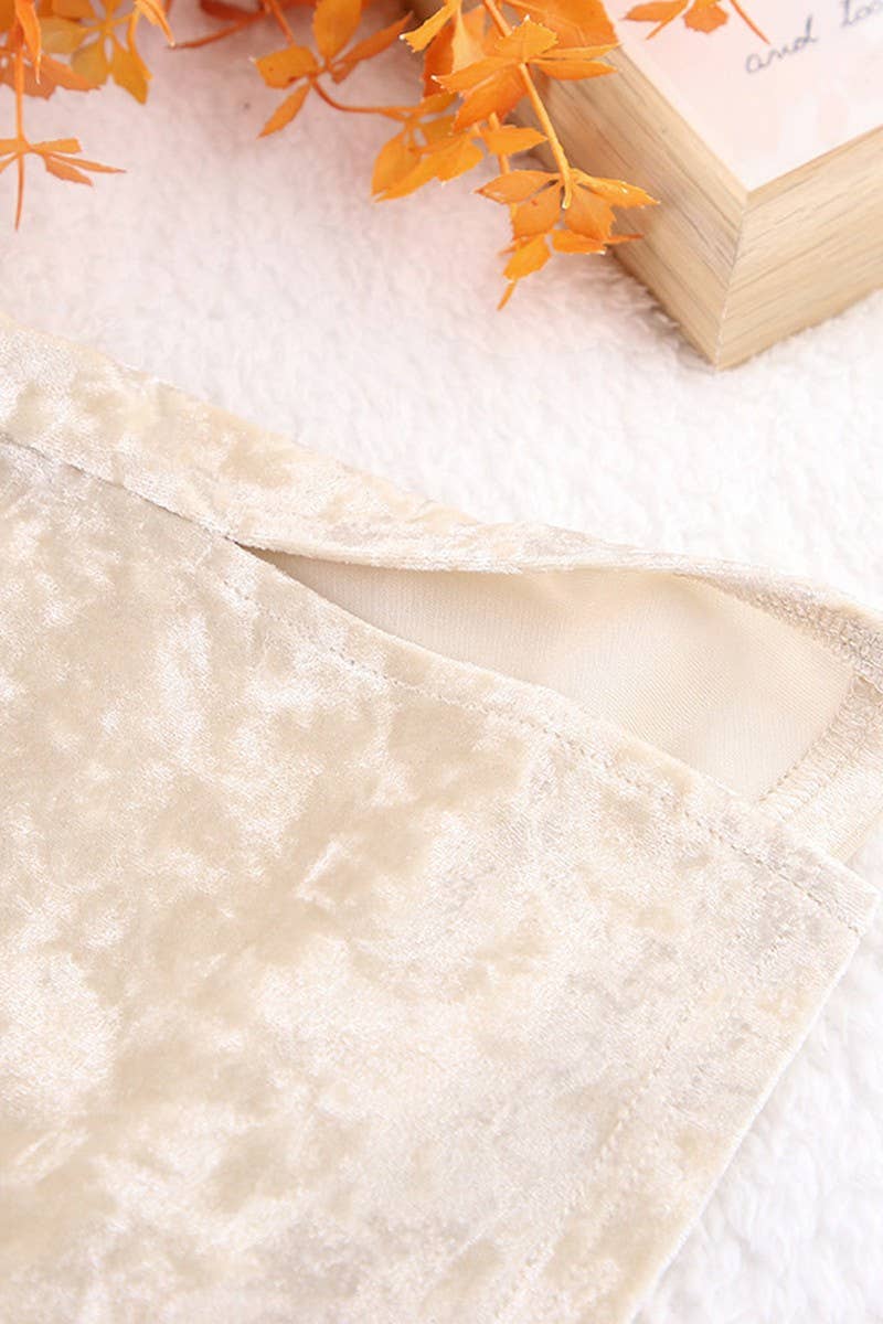 CWSPJ0086_SOLID COLOR LONG SLEEVED SHIRT PANTS PPAJAMAS SET