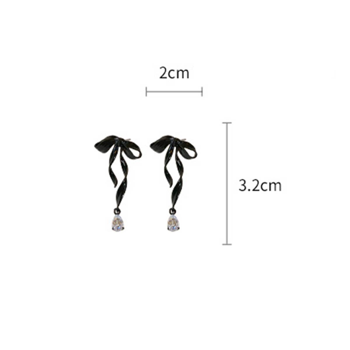 LIGHT LUXURY BOW PERSONALITY FASHION EARRINGS