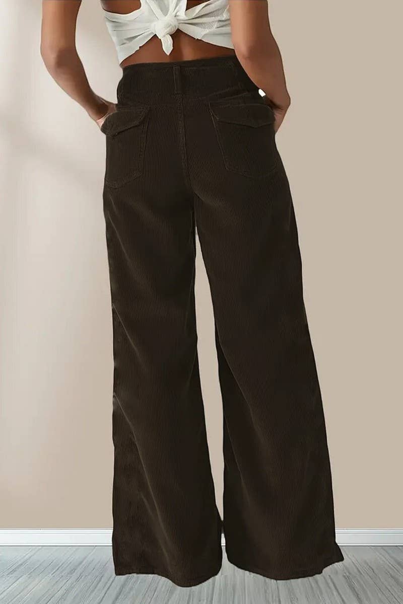 CWBLP01039_SOLID HIGH WAIST STRAIGHT LEG PANTS