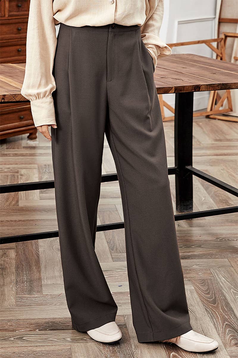 CWBLP1945_FASHION HIGH WAIST WIDE LEG SUIT PANTS