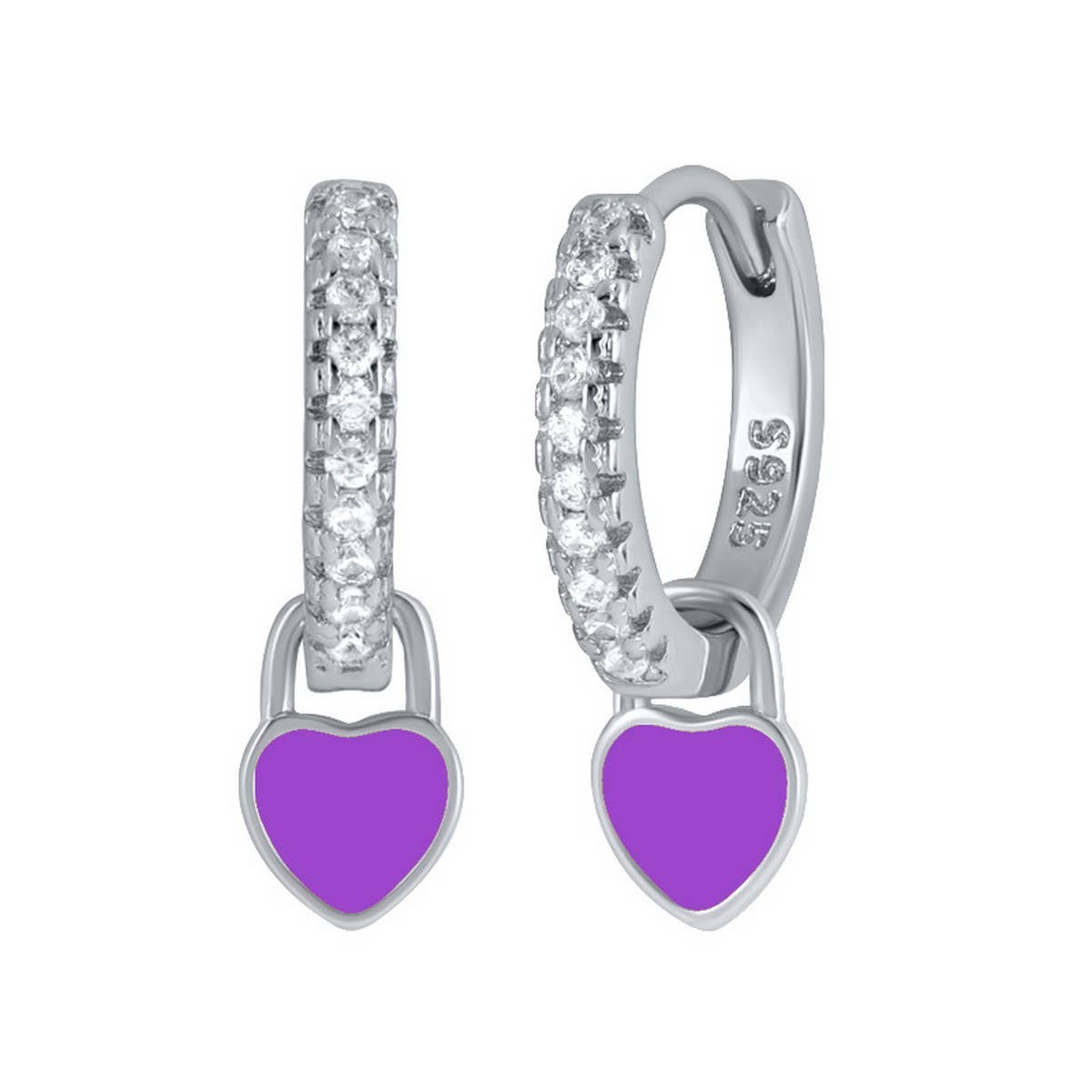 NEW SIMPLE MULTI-COLOR LOVE GEOMETRIC EARRINGS