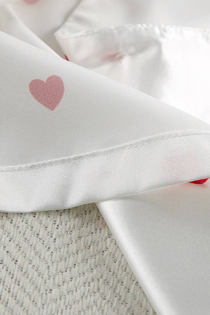 CWSPJ0067_LOVE PRINTED LONG-SLEEVED SHIRT LOUNGEWEAR SET