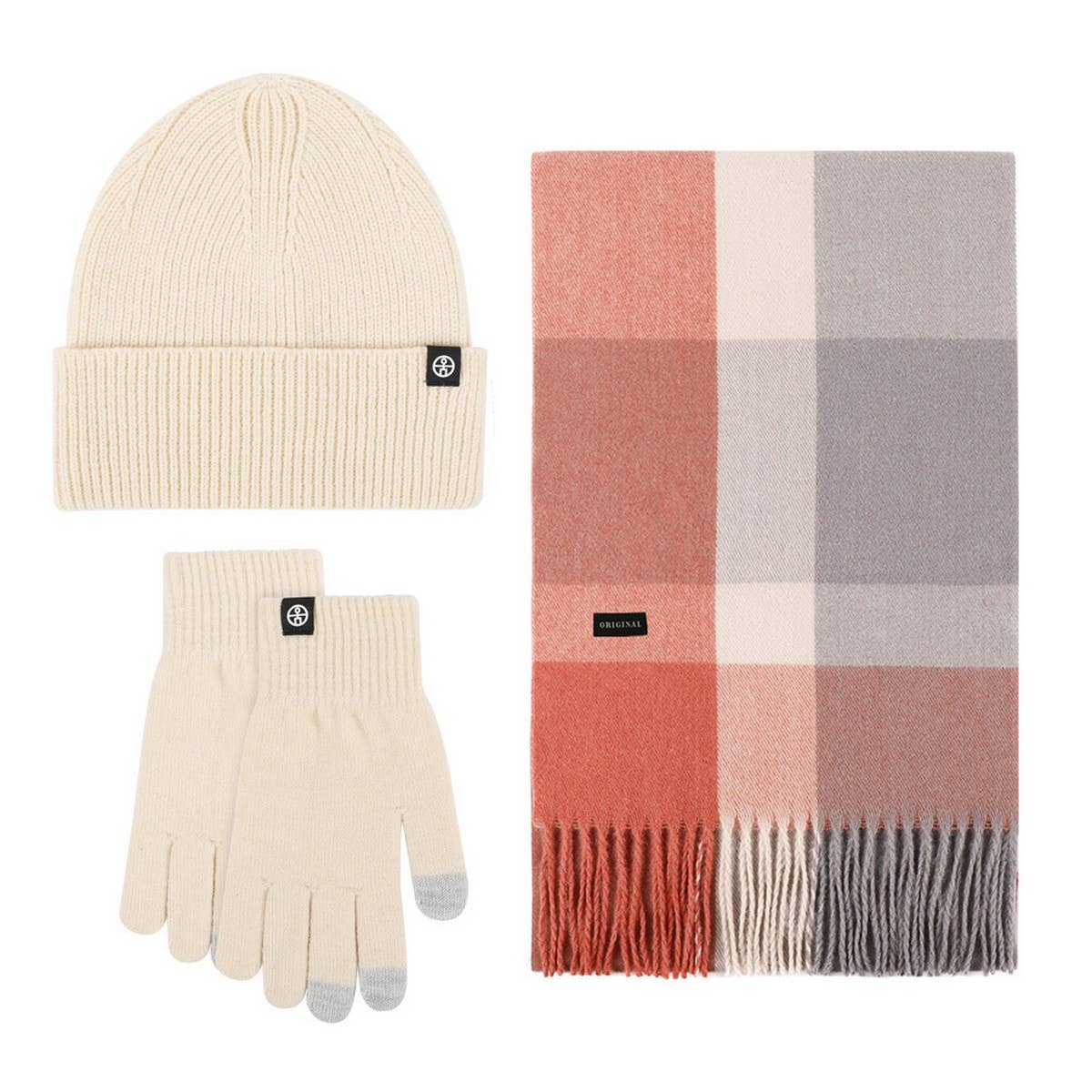 WINTER SHAWL COLD-PROOF THICKENED KNITTED SUIT