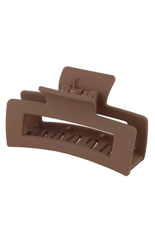 3.35" Minimalist Rectangle Hair Claw Clip_CWAHA0088