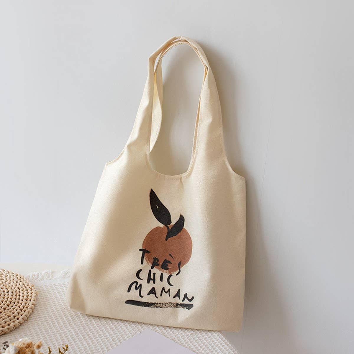 Minimalist Canvas Tote Bag for Women, Large Size_CWAB5624