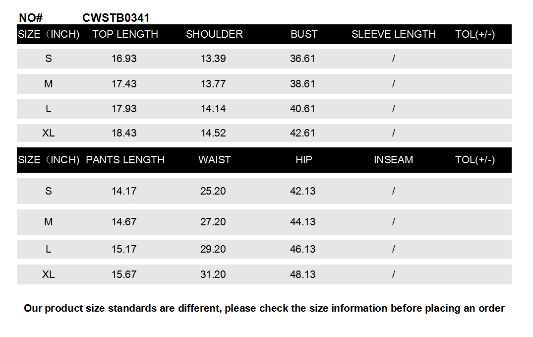 CWSTB0341_Casual Print Sleeveless Top Shorts Set