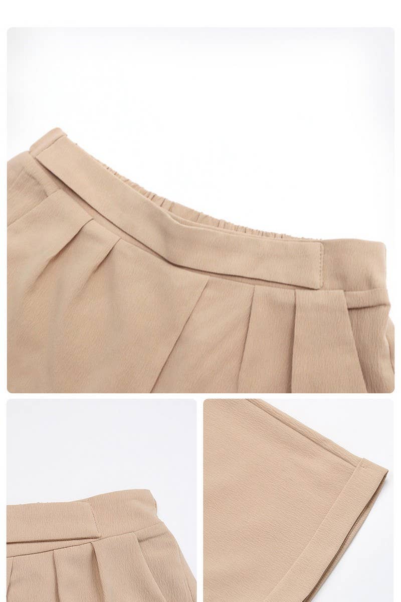 CWBLP0772_SOLID COLOR CASUAL TAPERED PANTS