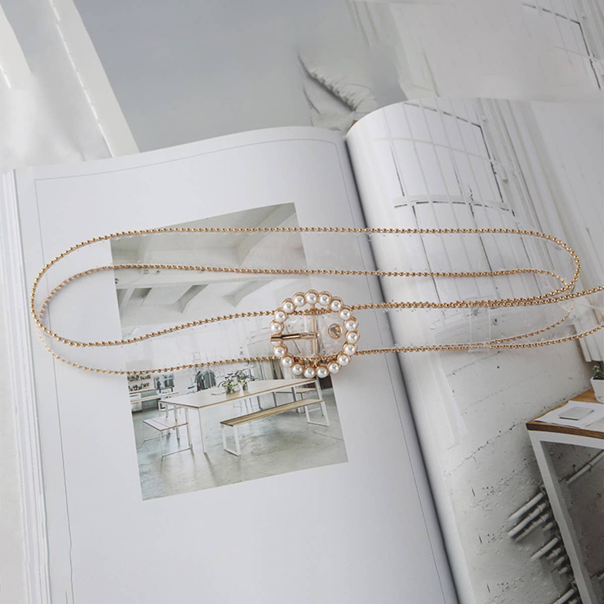 CWABE0960_FASHIONABLE TRANSPARENT DIAMOND BELT