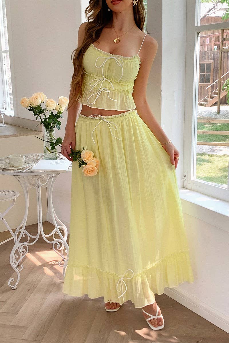 CWSS1181_CASUAL SEASIDE ATMOSPHERE STYLISH TWO-PIECE