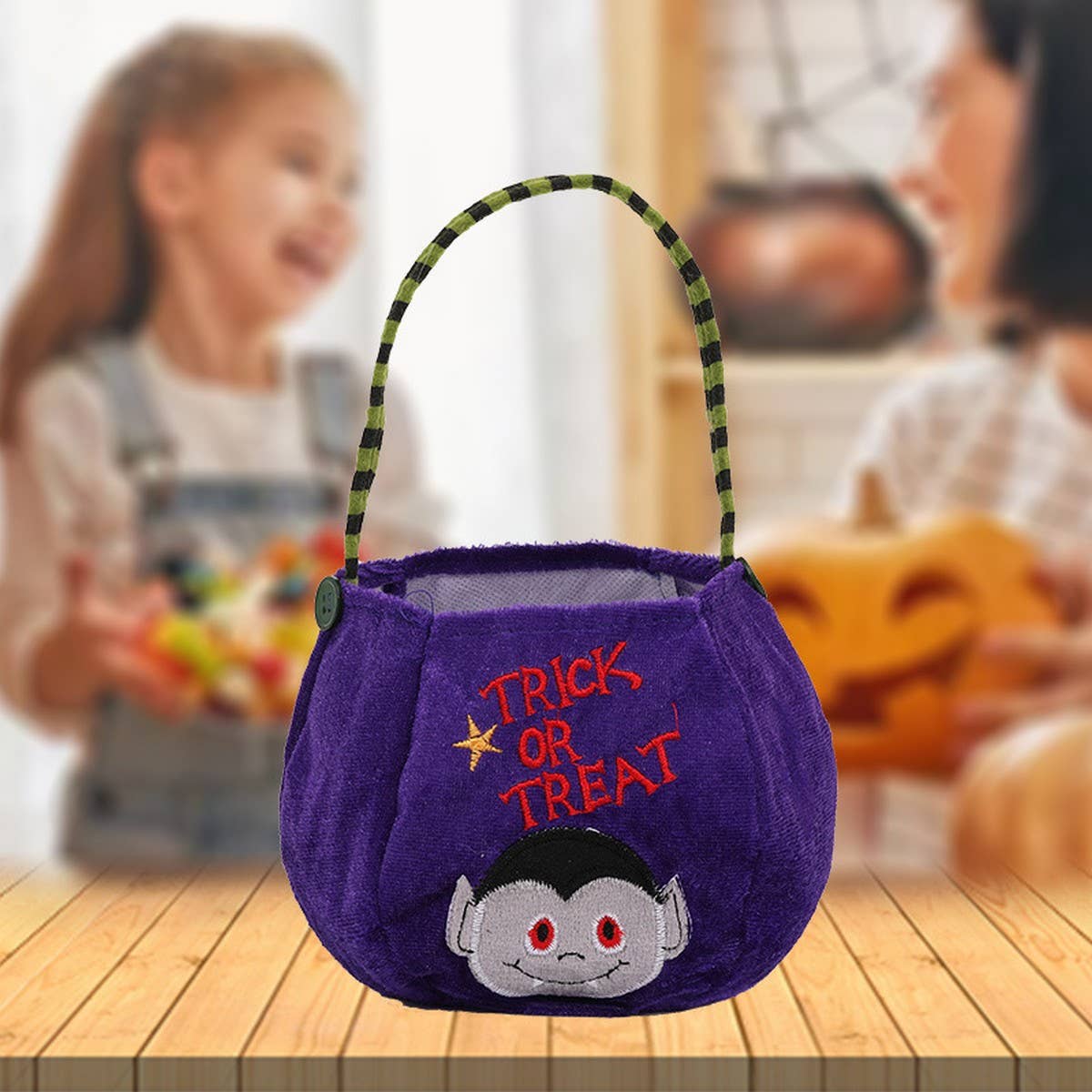 CWAB2575_Halloween Round Pumpkin Candy Tote Gift Bag