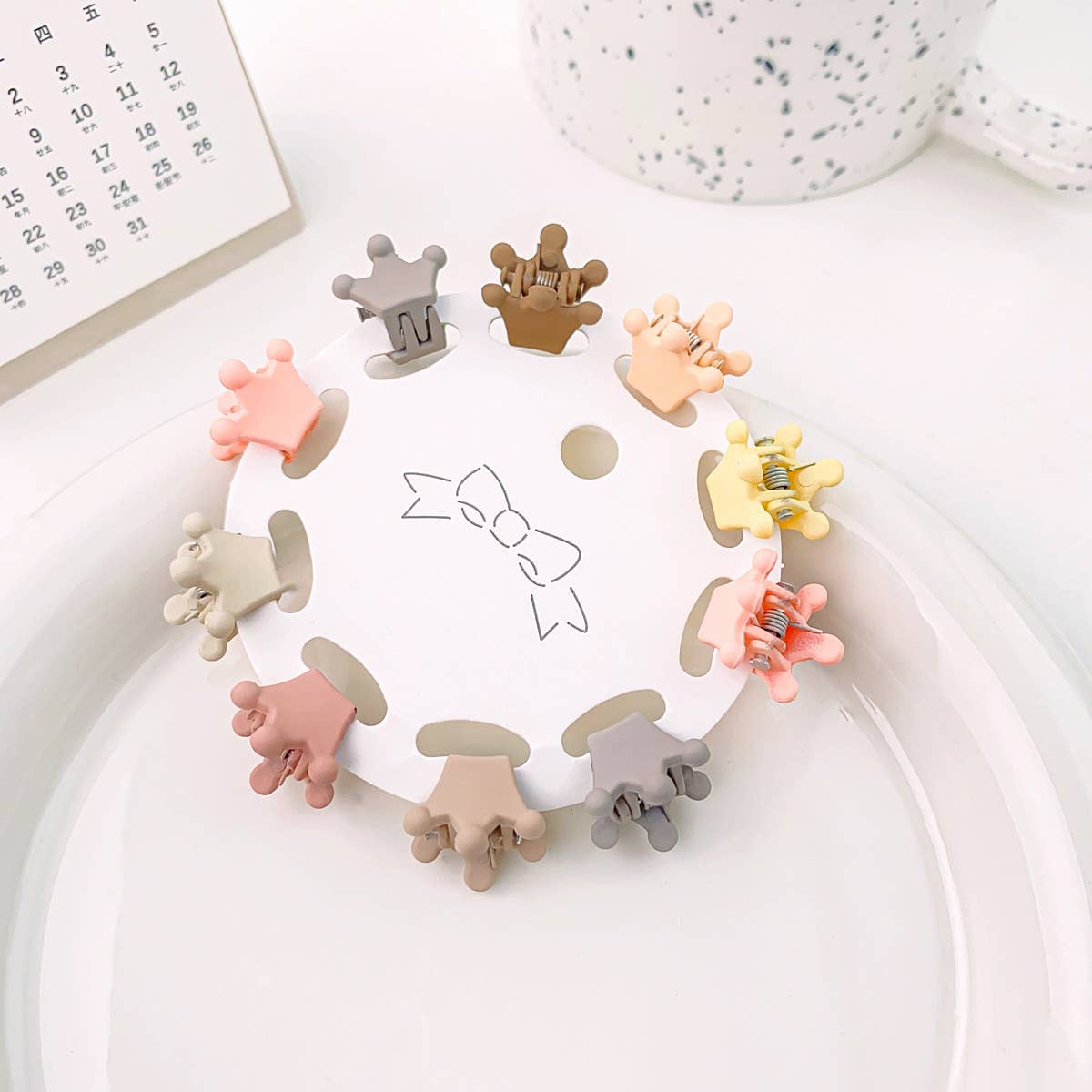 Solid color frosted mini gripper ten-piece set
