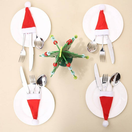 CWMM9654_CHRISTMAS MINI KNIFE AND FORK SET WINE BOTTLE SET