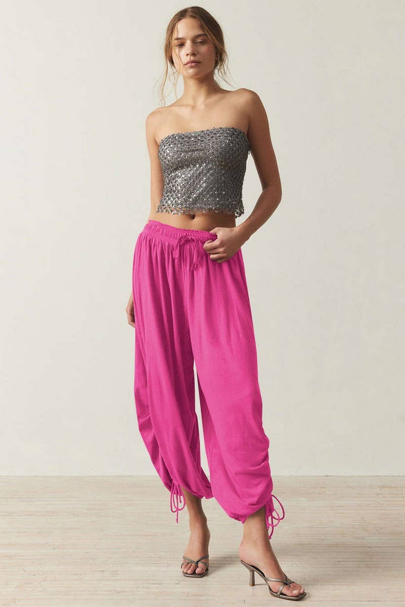 CWBLP2066_SUMMER HIGH-END SLIM CASUAL BLOOMERS