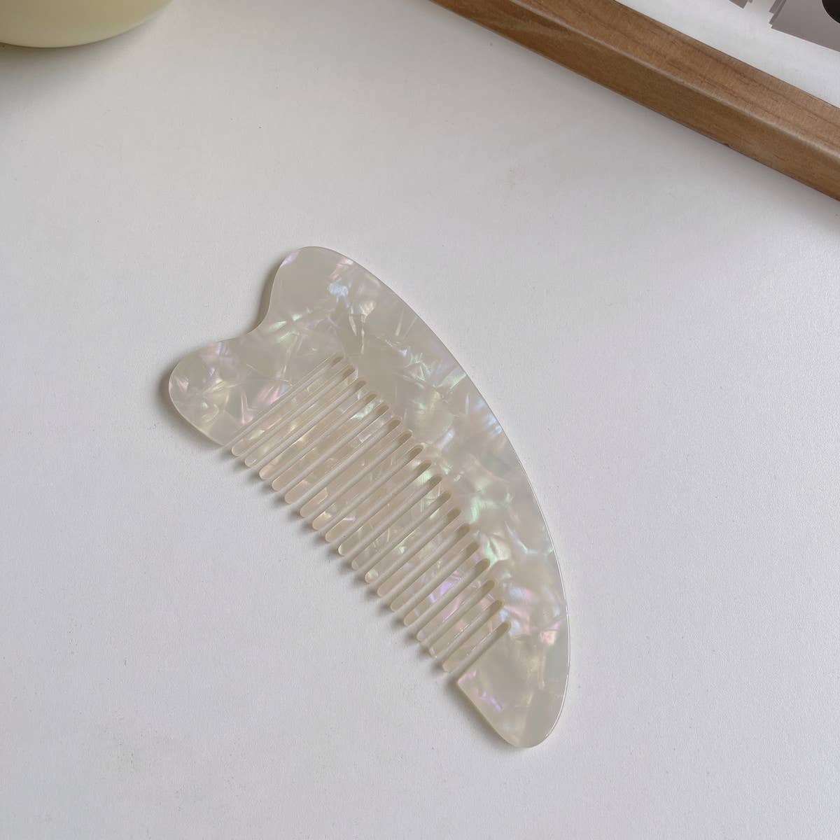 FASHIONABLE HEART LARGE FINE TOOTH HAIR COMB