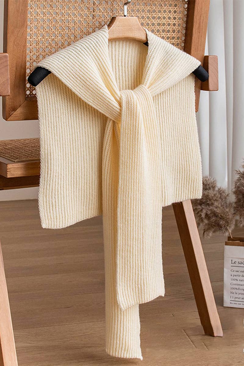 CWASC2726_AUTUMN AND WINTER STRIPED WOOL NECK SHAWL