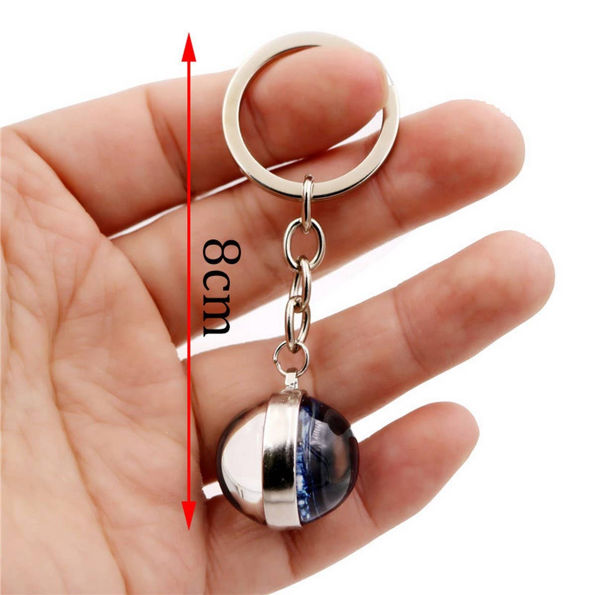 STARRY SKY TIME GEM METAL KEYCHAIN PENDANT JEWELRY_CWMM0494