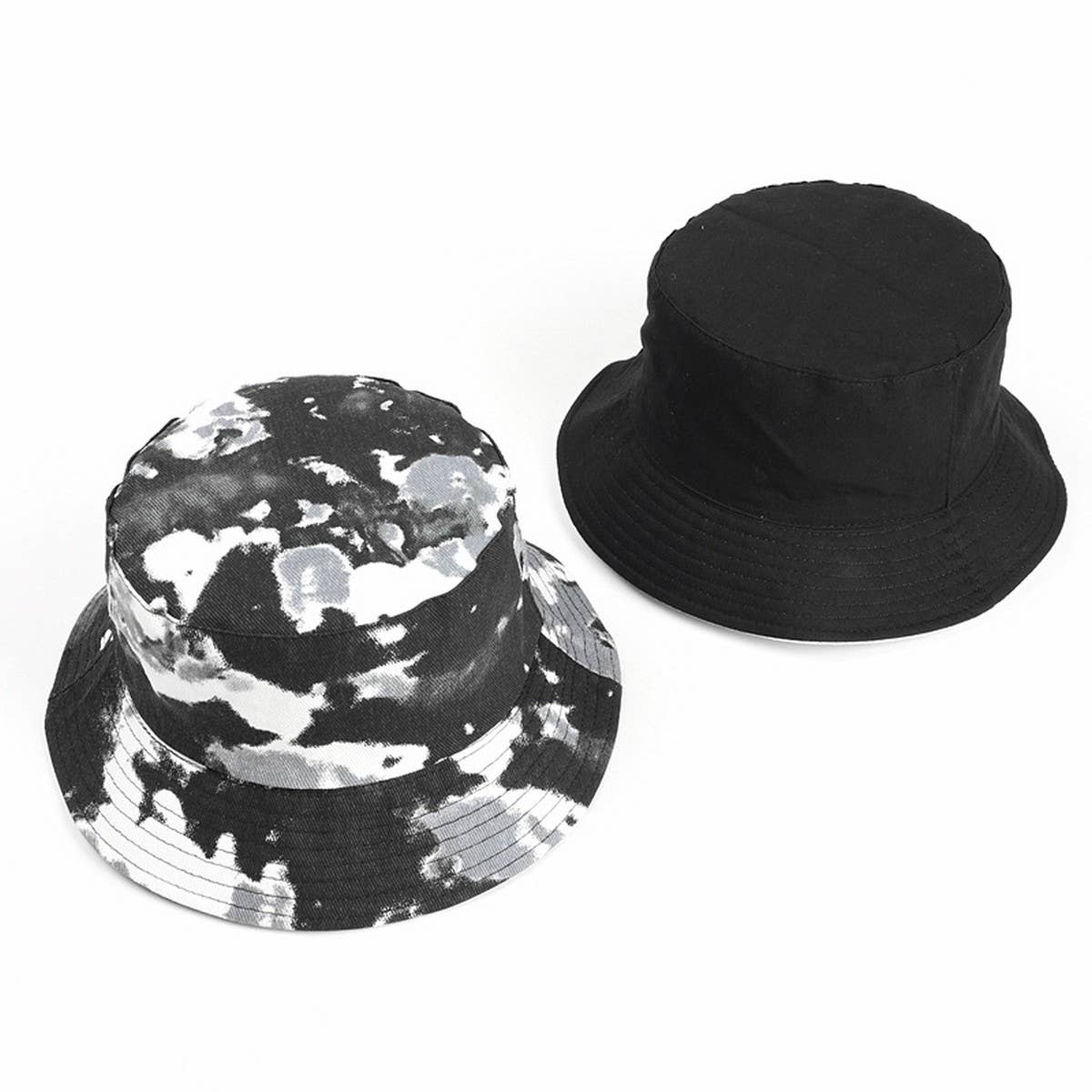 CWAH1517_TIE DYE REVERSIBLE SUNSCREEN BUCKET HAT