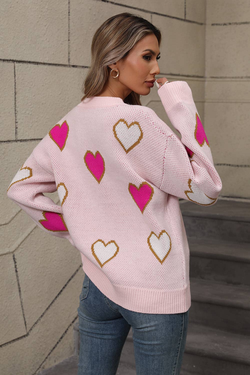 BUMP PORN HUMAN LOVE PEACH SWEATER