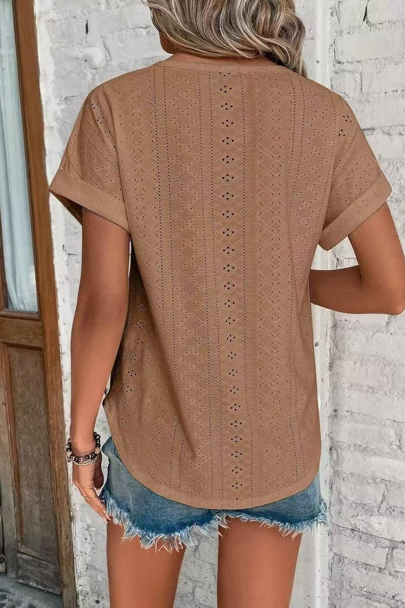 CWTTS1321_SUMMER NEW ROUND NECK LOOSE SHORT SLEEVE T-SHIRT