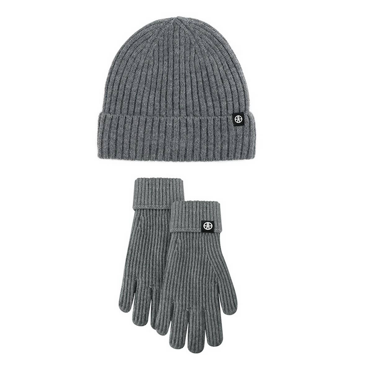 WINTER KNITTED TOUCH SCREEN WINDPROOF WARM SUIT