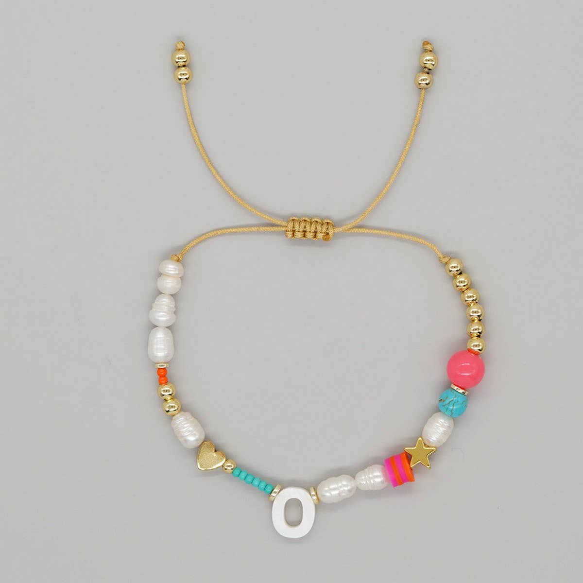 FASHION HAND-WOVEN LETTER PEARL BRACELET_CWMM3812