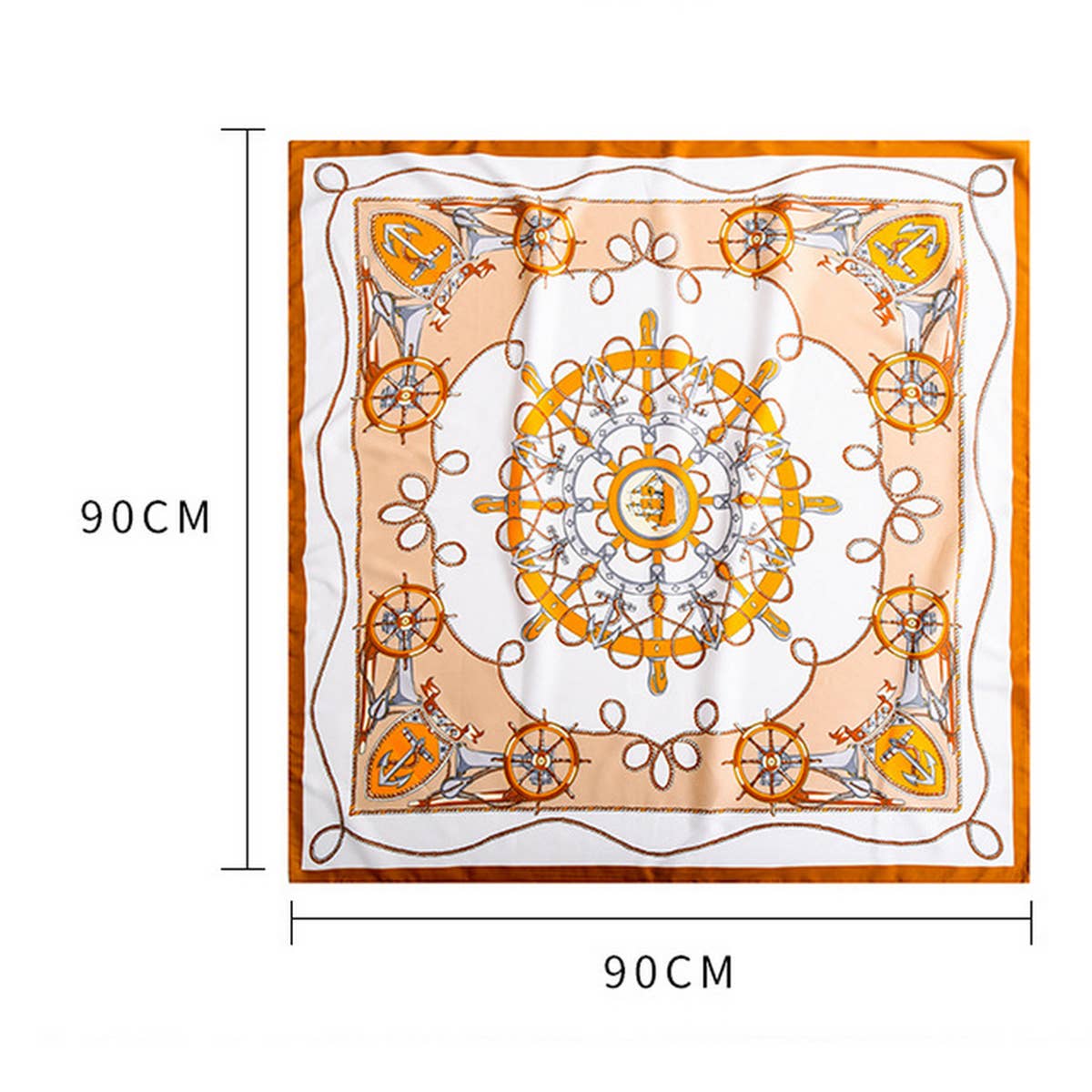 CWASC2398_CONTRAST COLOR CONSTELLATION COMPASS SCARF