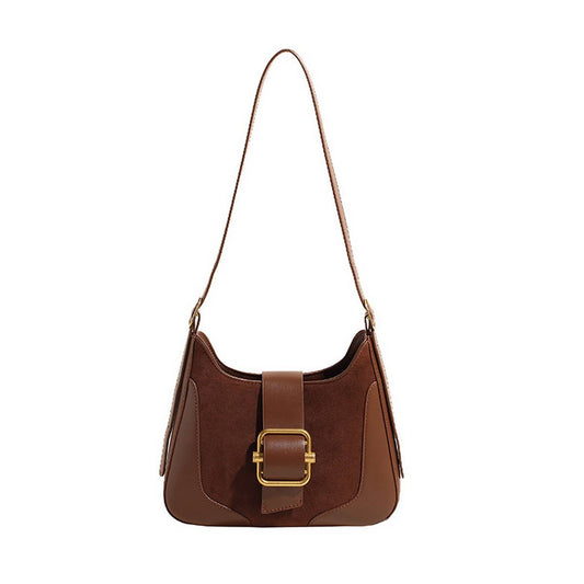 NEW AUTUMN RETRO CONTRAST COLOR UNDERARM BAG_CWAB3283