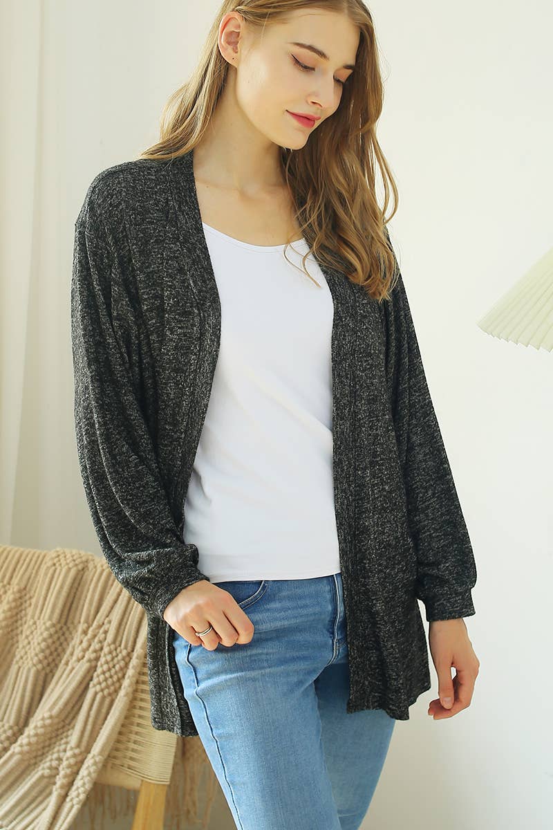 CWOCAL533_Long Sleeve Casual Open Front Long Cardigan