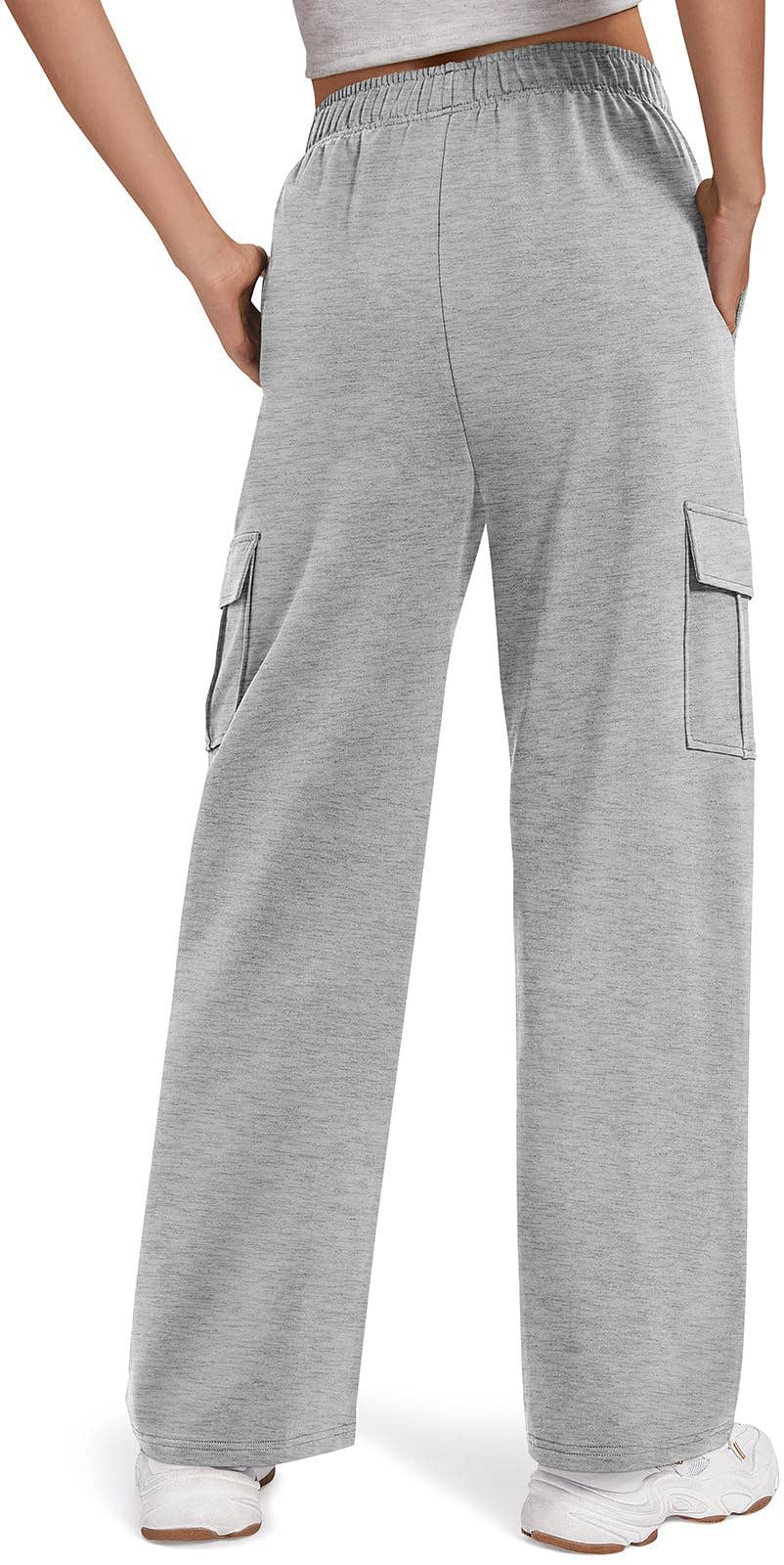 CASUAL JOGGING ELASTICATED WAIST WIDE LEG PANTS