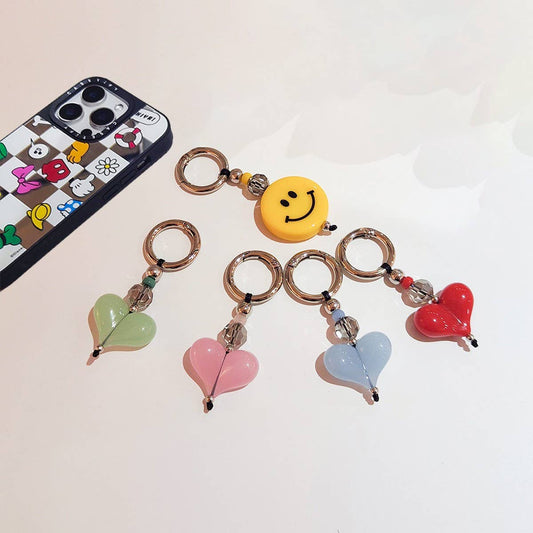 CWMM8686_LOVE BEADED NICHE ALL-MATCH KEYCHAIN