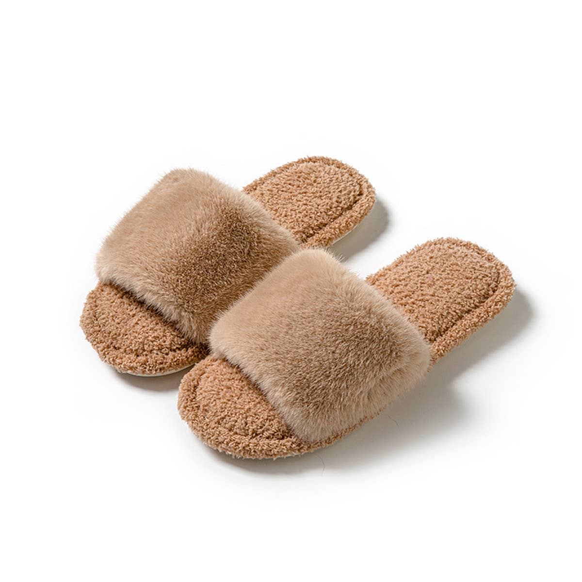 HOME AUTUMN AND WINTER OPEN COTTON SLIPPERS