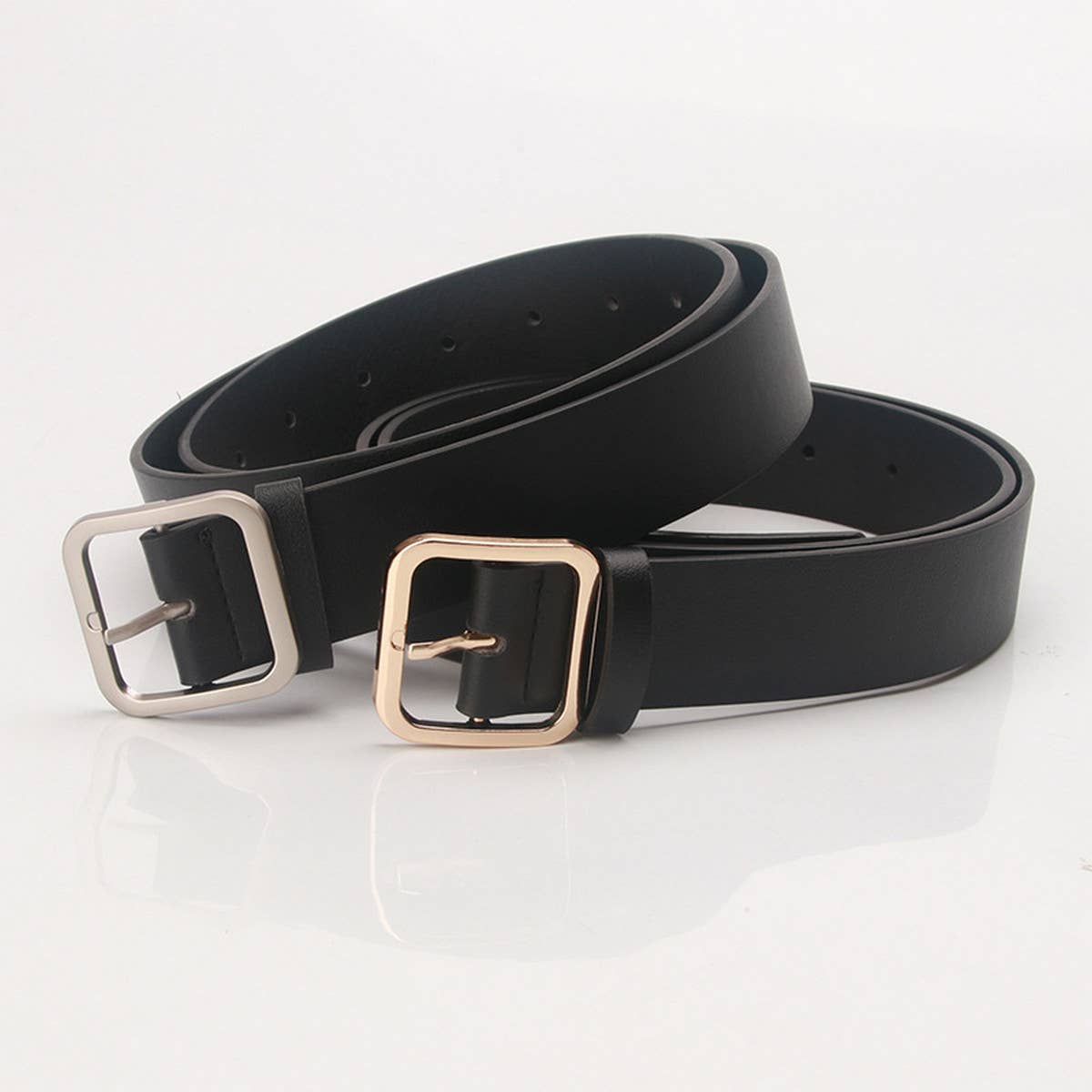 CWABE0925_CASUAL SQUARE BUCKLE BELT
