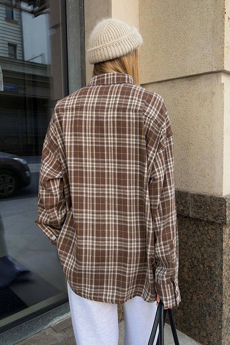 CWTSTL1590_VINTAGE POCKET LONG-SLEEVED STRIPED SHIRT