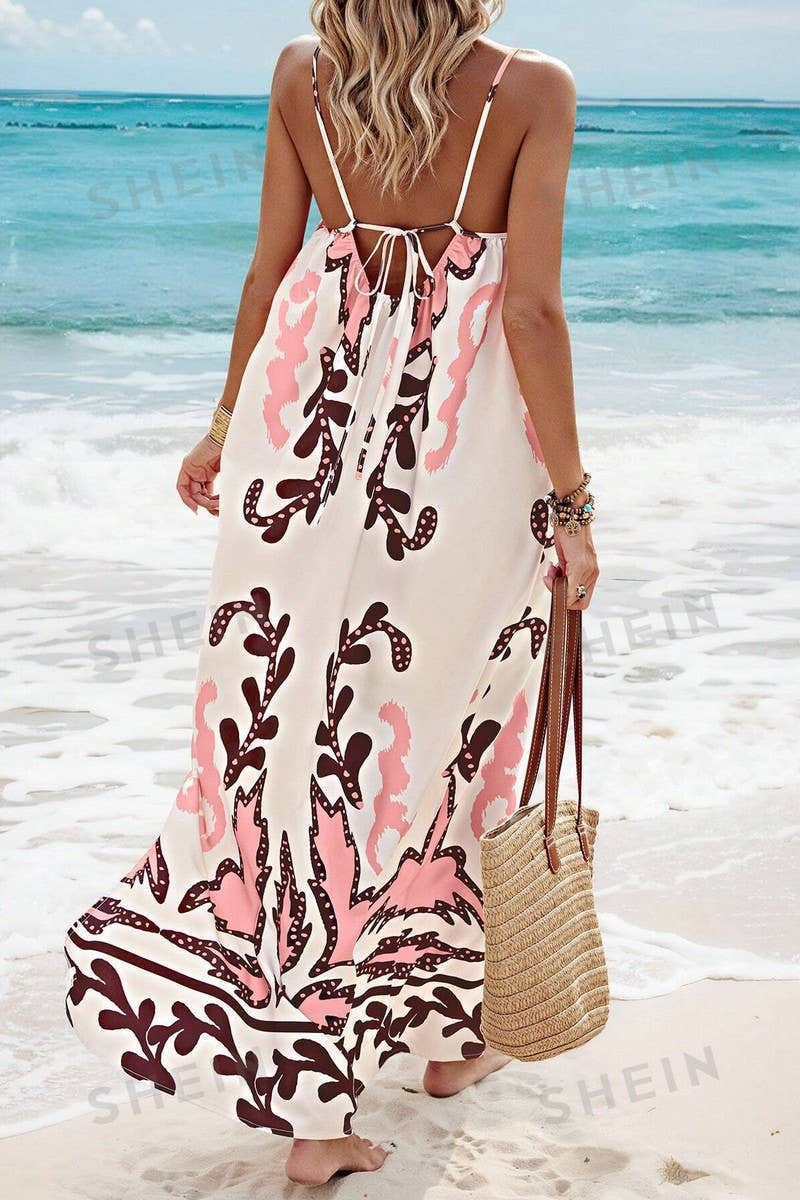 CWDMD3031_LOOSE STRAP PRINTED HOLIDAY MAXI DRESS