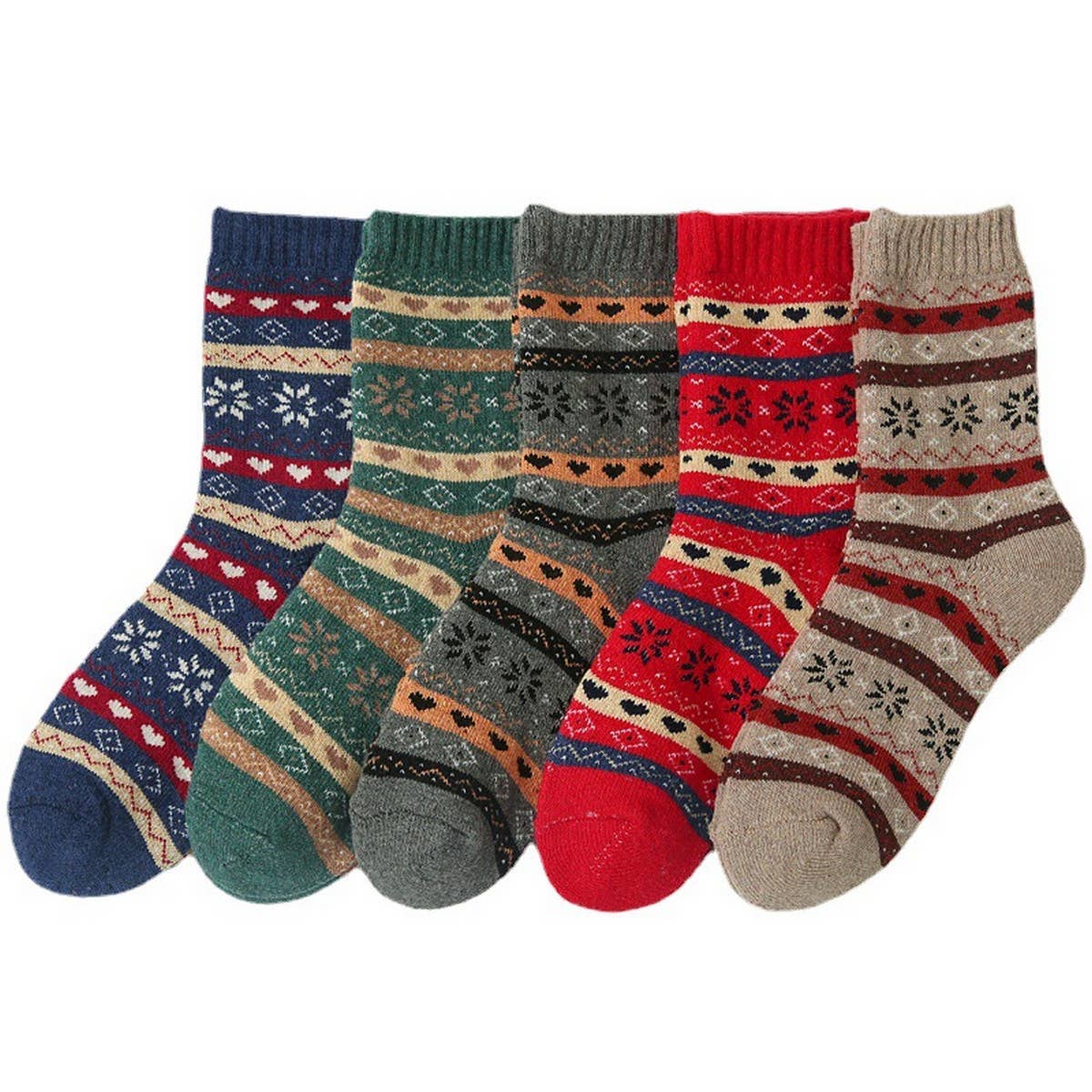 5 PAIRS OF CASUAL COLD-WEATHER SOCKS PER PACK_CWMS0694
